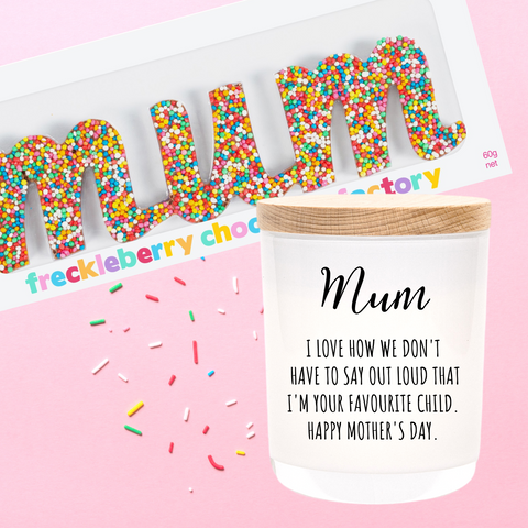 Mother's Day | FAVOURITE CHILD | Personalised | Boxed Soy Candle | Mum | Mother | Funny | Humour