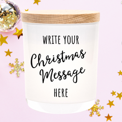 Christmas | Design Your Own | Personalised | MESSAGE | Boxed Soy Candle | Xmas | Gift